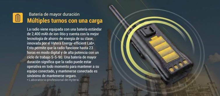 Hytera HP506 UL913 VHF 136-174 MHz 256CH Digital DMR y Analogico 5W Intrinsicamente Seguro 5W Radio Digital y Analogico, parlante antimagnetico, con cancelación de ruido IP67 Precio + iva