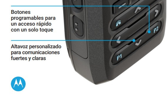 Motorola APX N30 Radio portátil de dos vías APX N30 P25 800 MHz de banda única, Batería 2850 mAh, OTAP, Wifi, Bluetooth Precio + iva