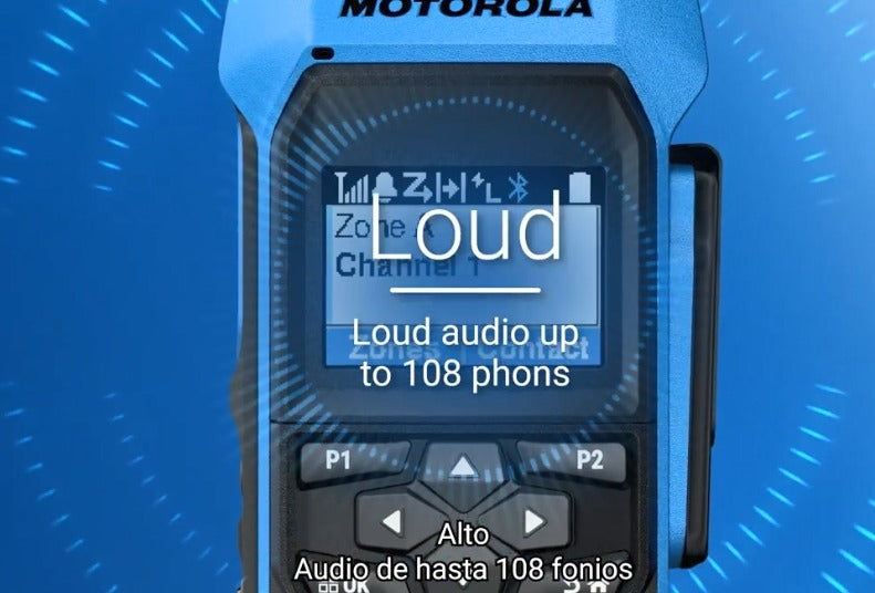 Motorola R7EX NKP UHF 403-470MHz 64CH MOTOTRBO y Analógico ATEX 1W Radio portátil intrínsecamente seguro sin pantalla Precio + iva