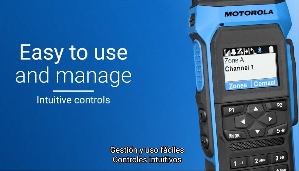 Motorola R7EX NKP UHF 403-470MHz 64CH MOTOTRBO y Analógico ATEX 1W Radio portátil intrínsecamente seguro sin pantalla Precio + iva