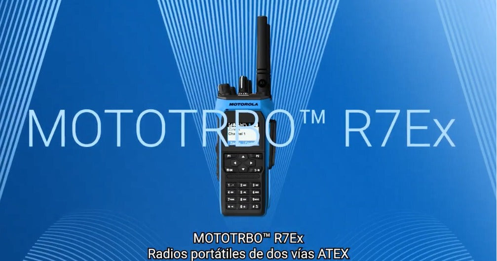 Motorola R7EX NKP UHF 403-470MHz 64CH MOTOTRBO y Analógico ATEX 1W Radio portátil intrínsecamente seguro sin pantalla Precio + iva