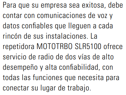 Motorola SLR 5100 MOTOTRBO™ VHF 136-174 64CH Digital y analogico 50W Repetidor de alto rendimiento y confiable Precio + iva