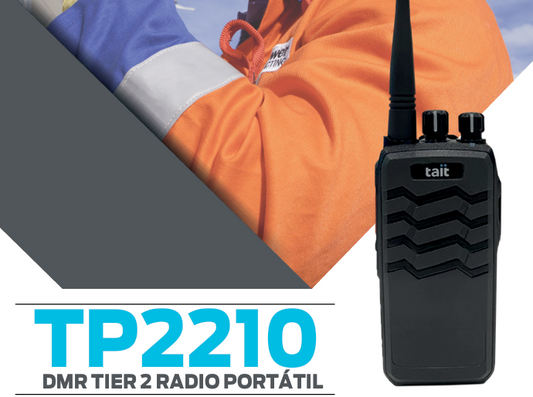 Tait TP2210 UHF2 450-520MHz 256CH Digital y Analogica 4W Radio Digital DMR Tier II y Analogica IP54, sin pantalla Precio Promocional + iva