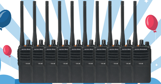 Vertex Standard VX-80 (Pack 5 unidades) UHF 400-470 Mhz 16CH Analógico 4W Radio portátil original compacto y discreto Precio + iva