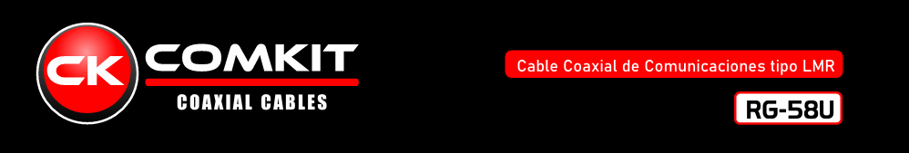 Comkit RG-58U-REEL Carrete de 305 mts de cable coaxial 1/4” Multifilar flexible 101pF/m 50Ω 66% 130Ω/Km >90dB 3.0KVms 41GHz 2.5Kw Precio + iva