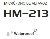 ICOM HM-213 Micrófono parlante remoto IPX7 Waterproof para IC-M25 IC-M25EVO IC-M37 IC-M37EVO Precio + iva