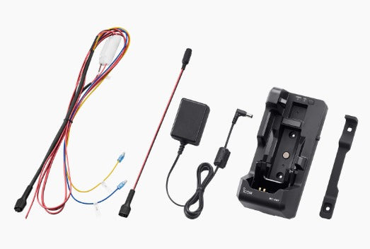 ICOM BC-247 Base de carga vehicular y estacionario, fácil instalar y fácil desmontar, compatible con IC-SAT100 (Importación directa 8 semanas) Precio + iva