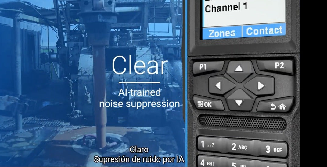 Motorola R7EX FKP UHF 403-470MHz 64CH MOTOTRBO y Analógico ATEX 1W Radio portátil intrínsecamente seguro con pantalla Precio + iva