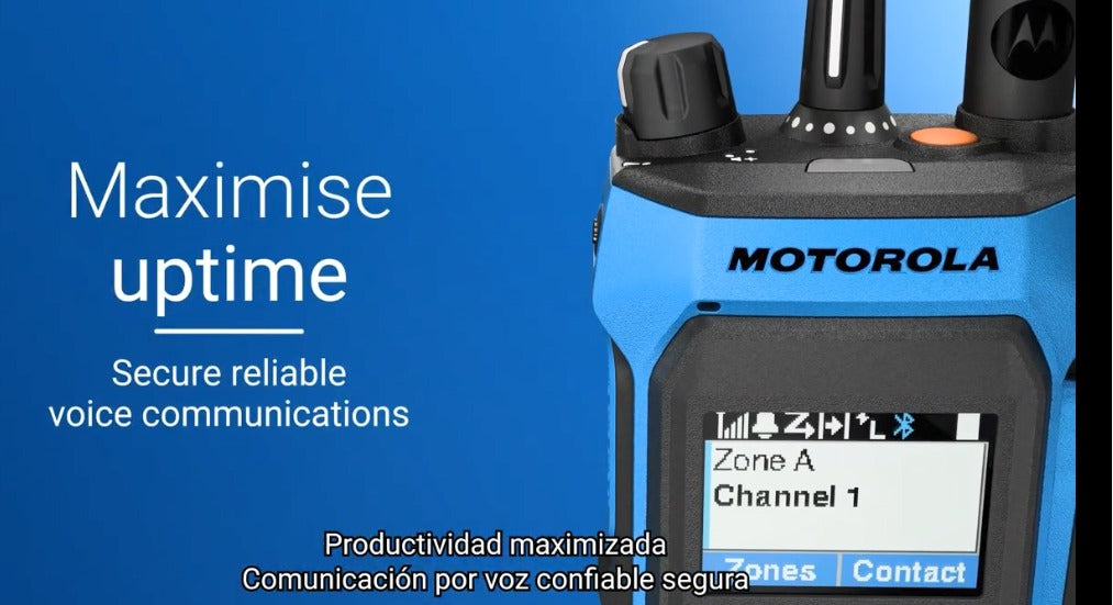 Motorola R7EX FKP UHF 403-470MHz 64CH MOTOTRBO y Analógico ATEX 1W Radio portátil intrínsecamente seguro con pantalla Precio + iva