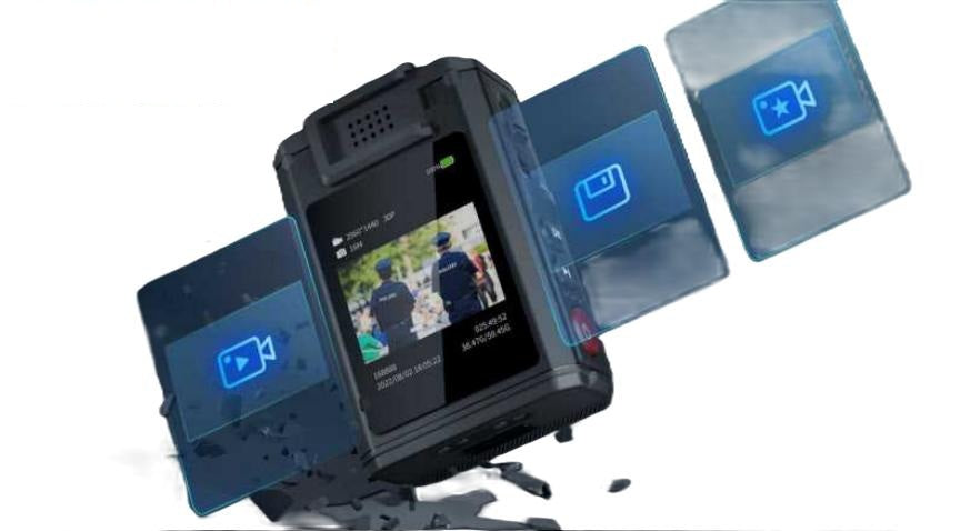 Hytera GC550PRO Bodycam profesional para personal de seguridad con 128GB IP67 Batería no removible de 2.100 mAh Campo de visión 118° Pantalla de 2" Precio + iva