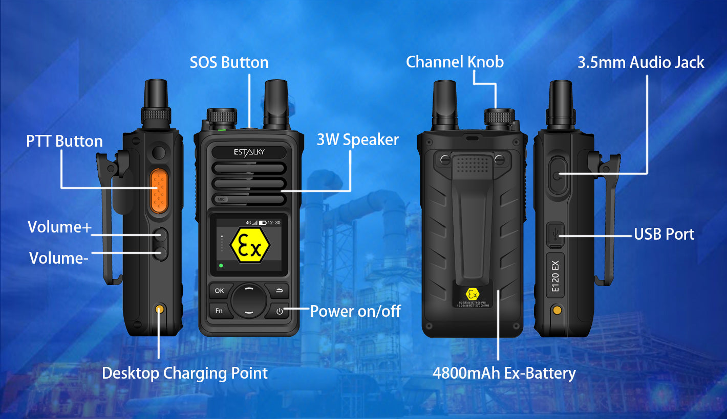 Estalkye E120 EX Equipo Portatil Poc Intrinsicamente Seguro ATEX