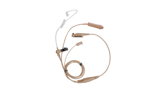 Hytera EAN21-P Auricular beige con tubo acústico, micrófono y PTT para las series HP5, HP6, HP7, PD6, X1 y PDC680, PDM680, PTC680, Z1p, PT590 Precio + iva