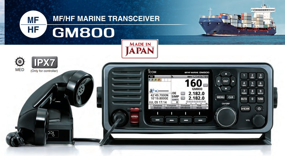 ICOM IC-M803 Transceptor Marino MF/HF Comunicaciones de largo alcance más allá del horizonte Precio + iva