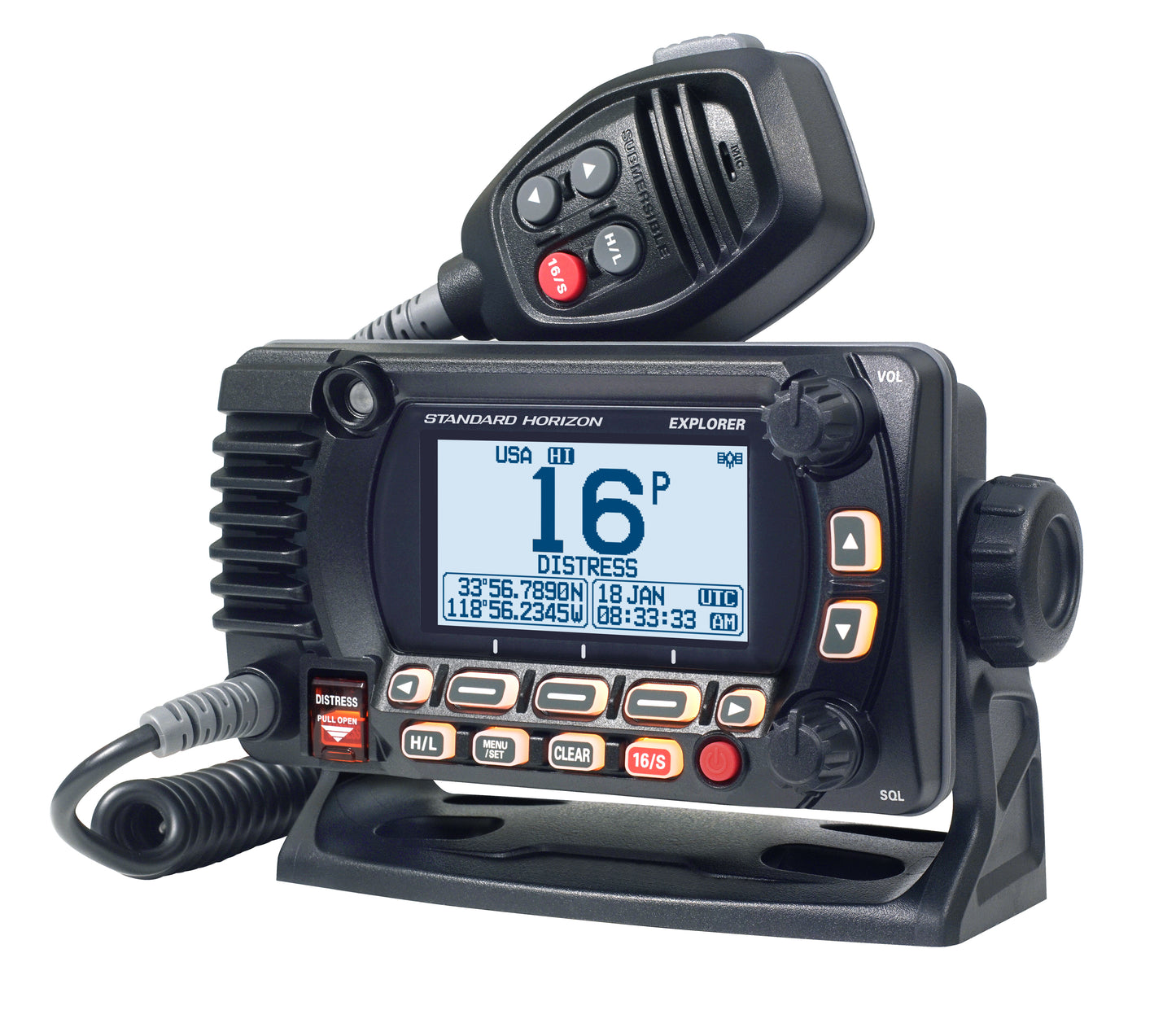 Standard Horizon GX-1850 Black GPS Móvil Marino, Explorer, negro, Fixed Mount VHF, 25W NMEA2000 Precio + iva