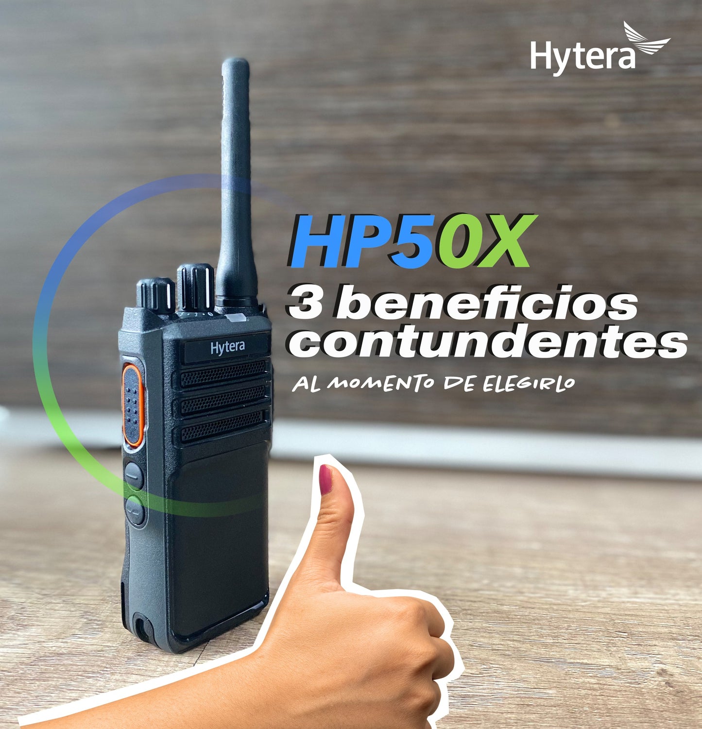 Hytera HP506 UHF 400-470 MHz 256CH DMR y Analogico 4W Radio digital portátil con GPS Sin pantalla Precio + iva