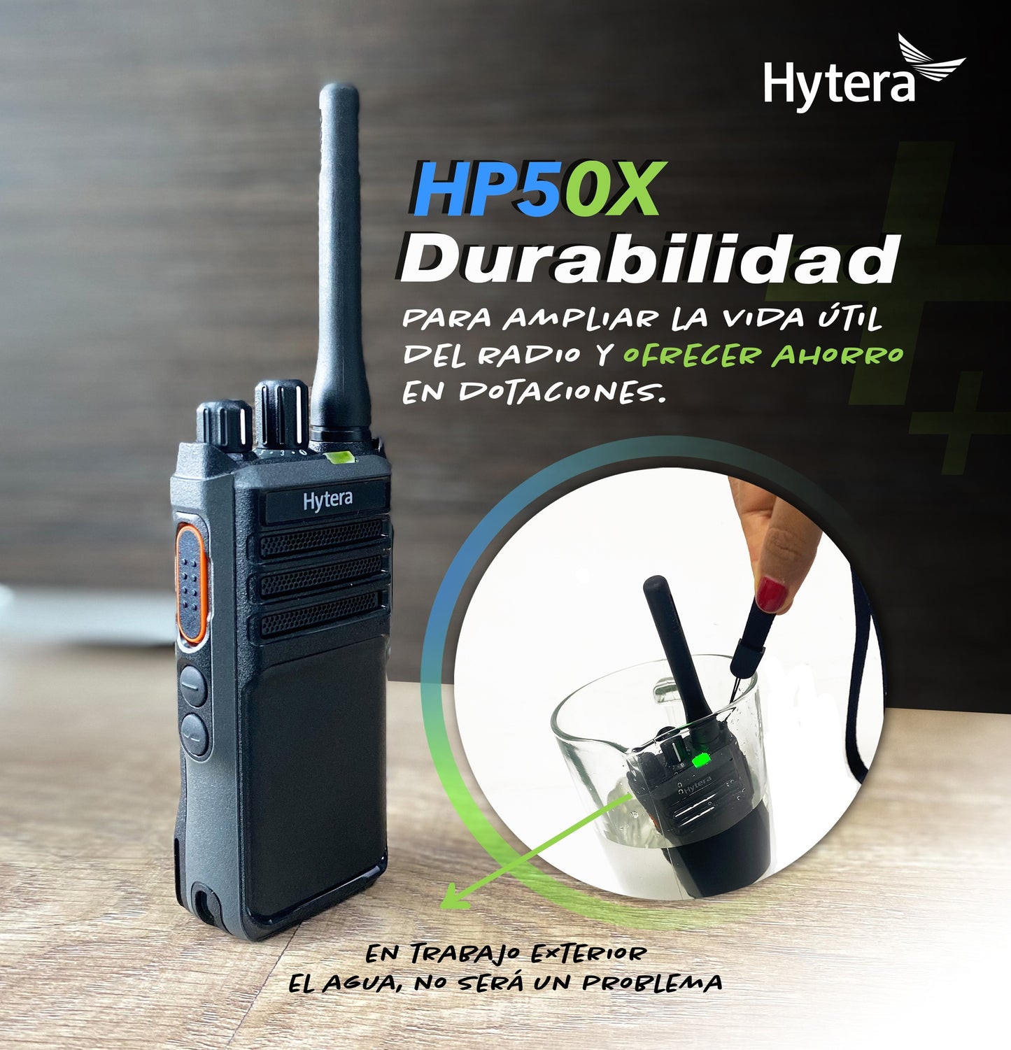 Hytera HP506 UHF 400-470 MHz 256CH DMR y Analogico 4W Radio digital portátil con GPS Sin pantalla Precio + iva