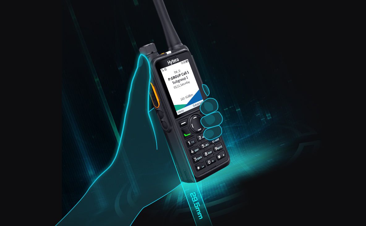 Hytera HP786 VHF- 136-174 MHz 1024CH DMR Tier II 4W Radio digital display ámbar y Man Down Precio +iva