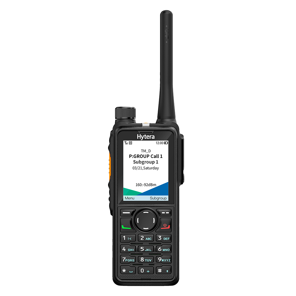 Hytera HP786 VHF- 136-174 MHz 1024CH DMR Tier II 4W Radio digital display ámbar y Man Down Precio +iva