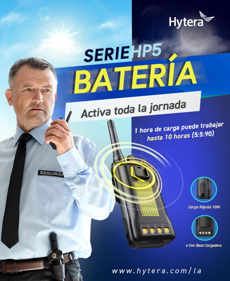 Hytera HP506 UHF 400-470 MHz 256CH DMR y Analogico 4W Radio digital portátil con GPS Sin pantalla Precio + iva