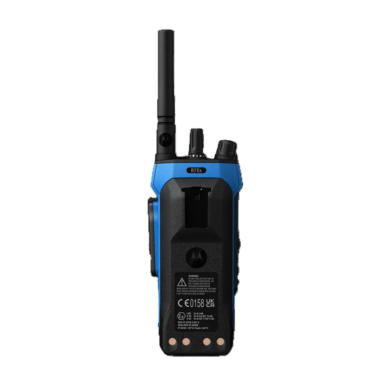 Motorola R7EX FKP UHF 403-470MHz 64CH MOTOTRBO y Analógico ATEX 1W Radio portátil intrínsecamente seguro con pantalla Precio + iva