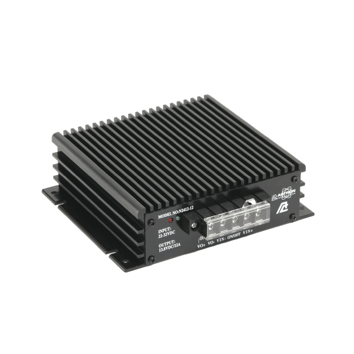 Astron N2412-12 Convertidor DC-DC, 22-32 VDC, SALIDA 13.8 VDC, 9 A. CONT., 12 A. MAX. Precio + iva