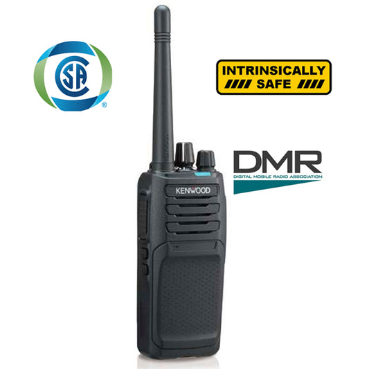 Kenwood NX-1200-ISCKDK VHF 136-174 MHz 64CH digital DMR y analógico Intrínsecamente Seguro 5W Radio portátil, sin pantalla , roaming, encriptación Precio + iva