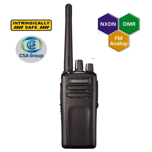 Kenwood NX-3320-ISCK UHF2 400-520MHz 64CH Digital DMR o NXDN Intrínseco 5W Radio portátil, sin pantalla, GPS, Bluetooth, IP67 Precio + iva