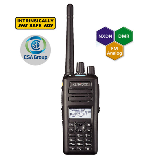 Kenwood NX-3220K3-ISC VHF 136-174MHz 260CH Multiprotocolo DMR/NXDN 5W/1W Radio Multiprotocolo Analógica y Digital Bluetooth, GPS, teclado co (A pedido por importación 4-6 semanas) Precio + iva