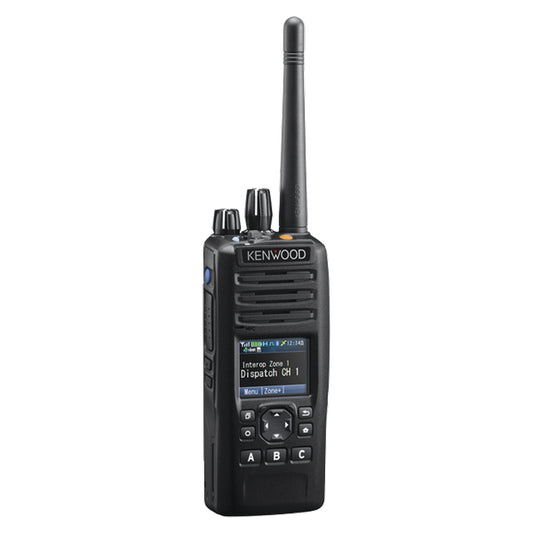 Kenwood NX-5300K3 UHF 450-520 MHz 1024CH NXDN-P25-DMR-Analógico P25 6W Radio Multiprotocolo portátil Bluetooth, GPS, MicroSD, con pantalla y teclado completo Precio + iva