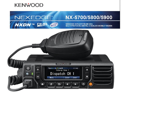Kenwood NX-5800K UHF2 450-520 MHz 1024CH Digital NXDN™-P25-DMR-Analógico 45W Radio móvil base digital, Bluetooth, GPS, MicroSD, Precio +iva