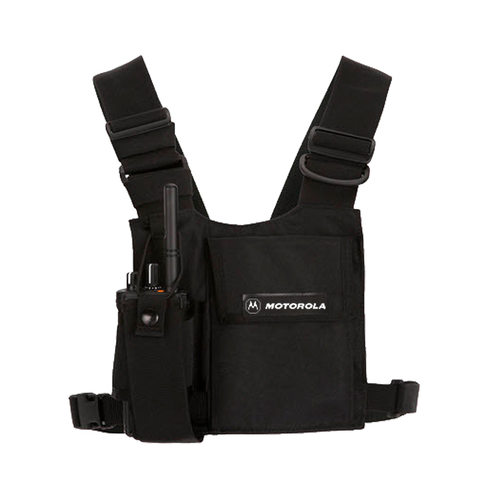 Motorola HLN6602 Pechera Universal con soporte de radio, lápiz y velcro de seguridad Precio más IVA