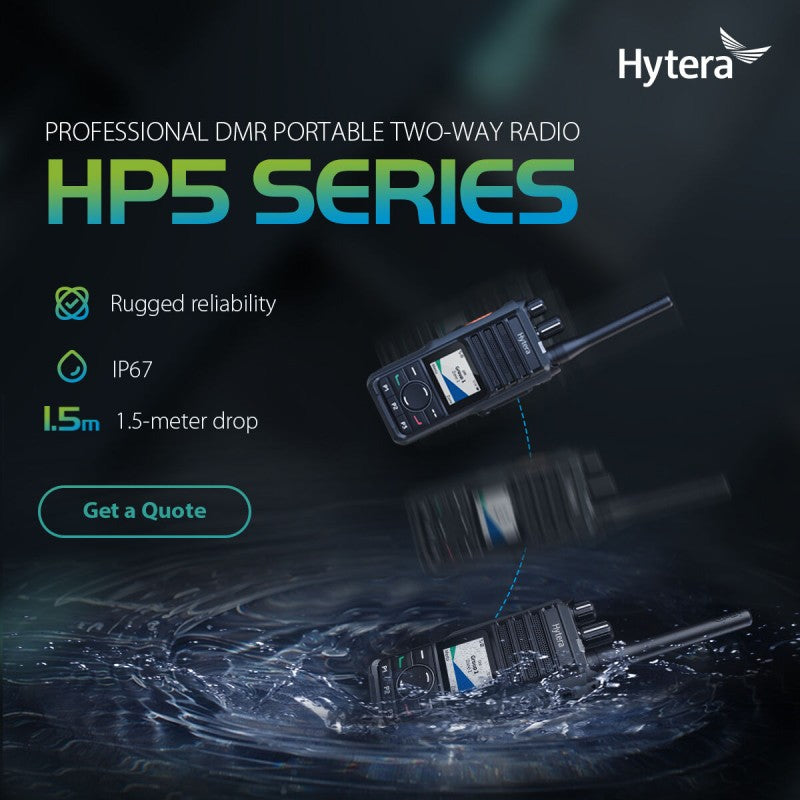 Hytera HP506 UHF1 400-470 MHz 256 CH DMR y Analogico 5W Radio Digital Portátil Profesional Bluetooth Sin pantalla Precio +iva