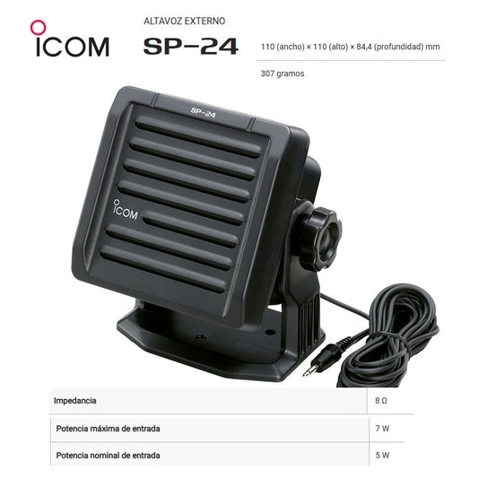 ICOM SP-24 Altavoz externo para equipo marino IC-M803 (Importación a pedido 4-6 semanas) Precio +iva