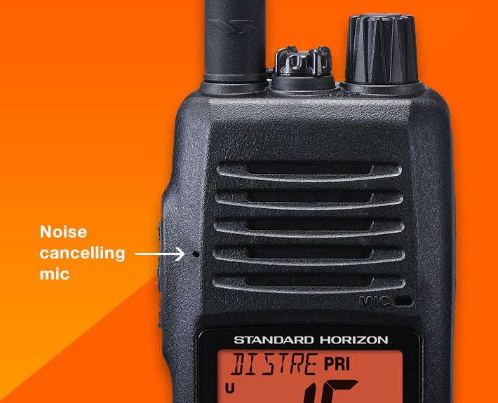 Standard Horizon HX-400IS, VHF, 5W/1W, 40CH LMR canales programables , FM Intrínsicamente Seguro Radio Portátil Marino Comercial Precio +iva