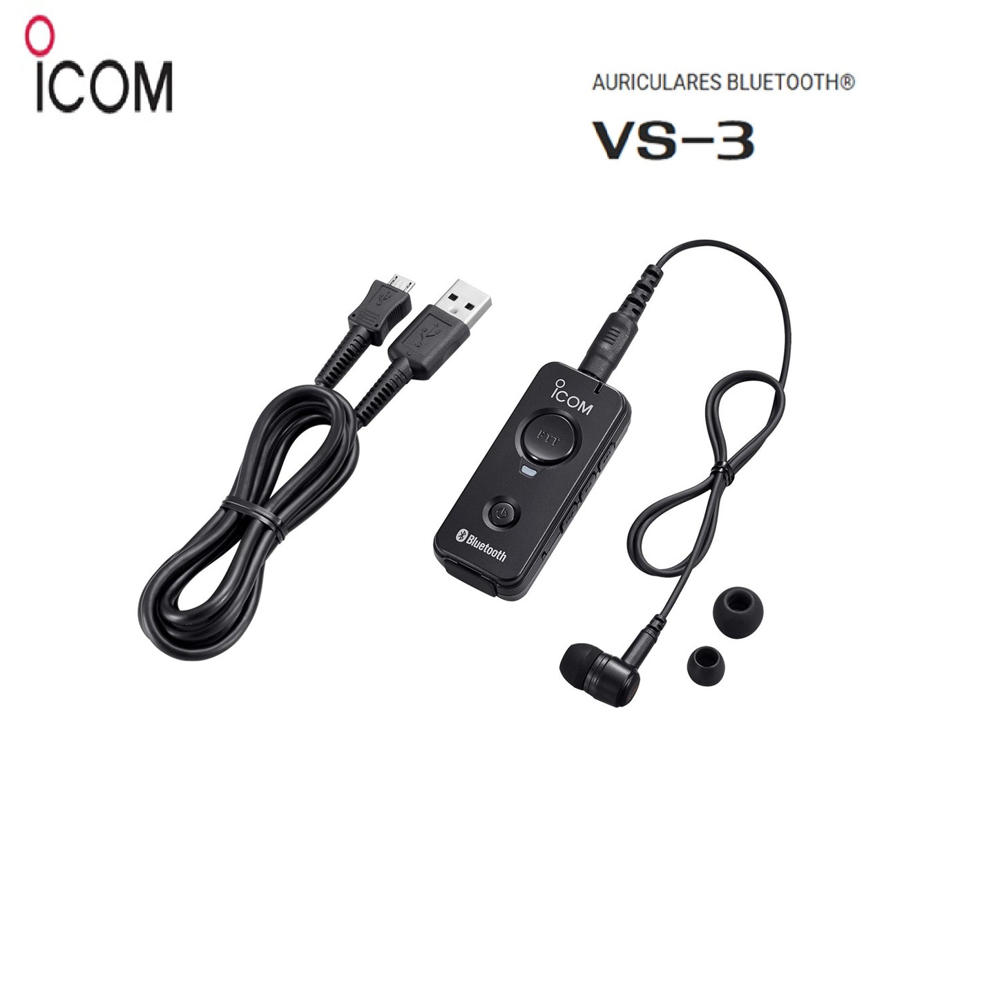 ICOM VS-3 Auriculares Bluetooth para equipos ICOM con Bluetooth Precio + iva