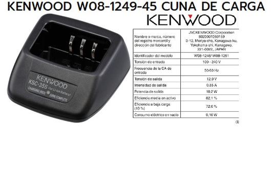 Kenwood W08-1249-45 Cuna de carga para KMB-28 sin transformador para TK-2402/3402/ NX-240/340 Precio +iva