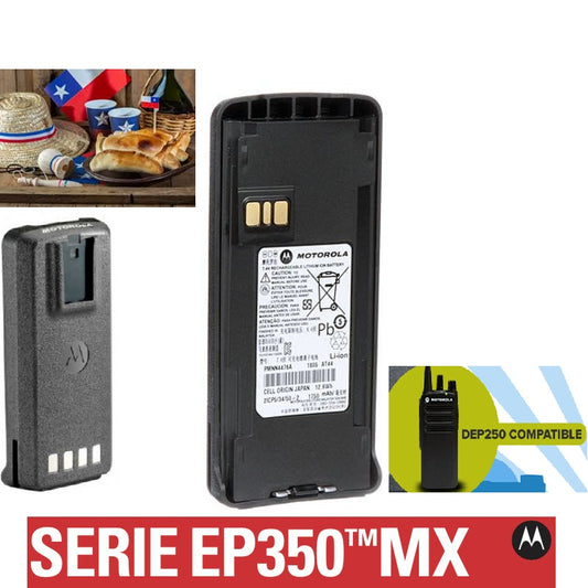 Motorola PMNN4476 (Pack 5 unidades) Batería Motorola Li-Ion 1750 mAh 7.4V IP54 EP350 DEP250 (exPMNN4081-PMNN4080) Precio + iva