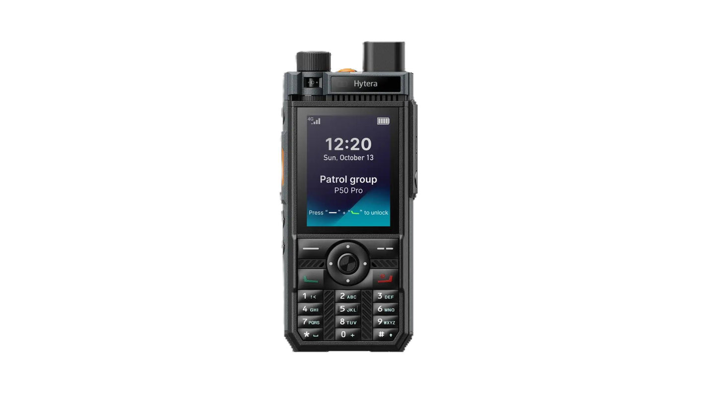 Hytera P50 PRO Radio PoC PTT over cellular y Smartphone Si tu equipo trabaja en ambientes exigentes, con turnos largos y necesita comunicación confiable y robusta Precio + iva