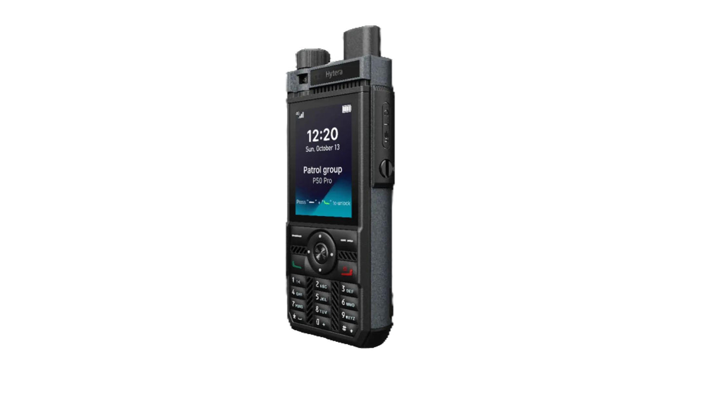 Hytera P50 PRO Radio PoC PTT over cellular y Smartphone Si tu equipo trabaja en ambientes exigentes, con turnos largos y necesita comunicación confiable y robusta Precio + iva