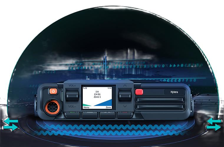 Hytera HM686L UHF2 450-527 Mhz 512CH DMR Tier II Analogico 25W Radio móvil digital profesional Low Power 5/25W, GPS,BT,DMR Tier II conventional, LCD screen Precio + iva