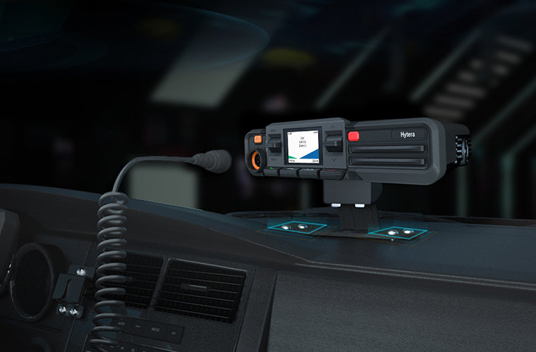 Hytera HM686LGPS Bluetooth VHF 136-174 Mhz 512CH DMR Tier II Analogico 25W Radio móvil digital profesional Low Power 5/25W LCD screen Precio + iva