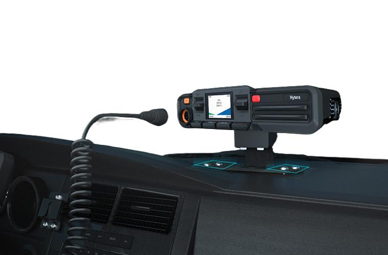 Hytera HM686L UHF2 450-527 Mhz 512CH DMR Tier II Analogico 25W Radio móvil digital profesional Low Power 5/25W, GPS,BT,DMR Tier II conventional, LCD screen Precio + iva