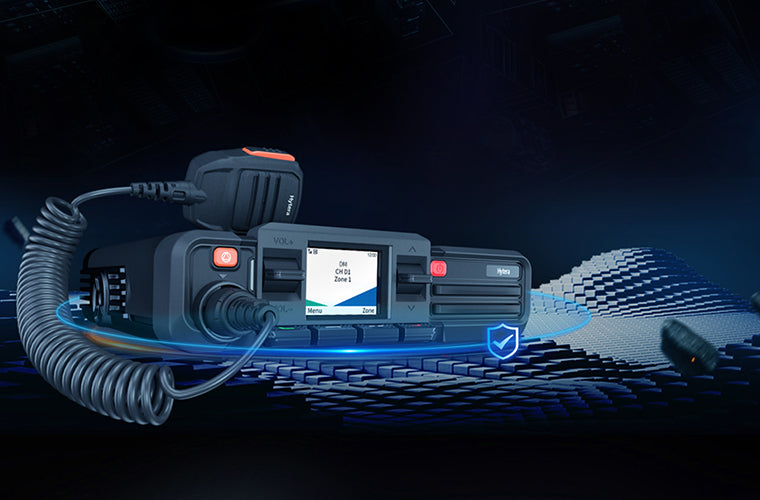 Hytera HM686LGPS Bluetooth VHF 136-174 Mhz 512CH DMR Tier II Analogico 25W Radio móvil digital profesional Low Power 5/25W LCD screen Precio + iva
