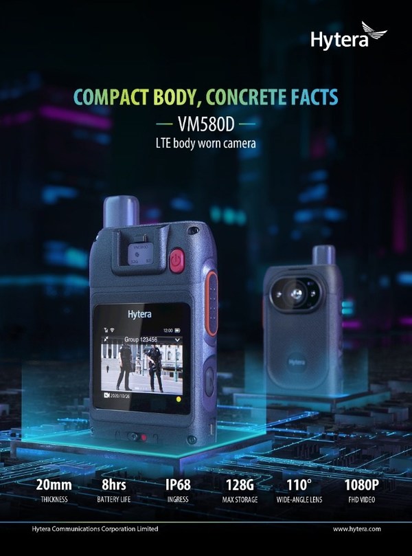 Hytera VM580D 64GB Bodycam and PoC Radio Push-To-Talk (ultra delgada “Empodera la mejora continua al grabar tus procedimientos. Como un gran líder, ilumina a tu equipo para que tomen las mejores decisiones Precio +iva