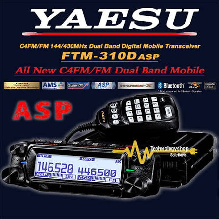 Yaesu FTM-310DR ASP C4FM/FM 144/430MHz Móvil digital de doble banda AESS (Acoustic Enhanced Speaker System) con dos altavoces (3W frontal + 3W unidad principal) Super DX + ASP Precio + iva