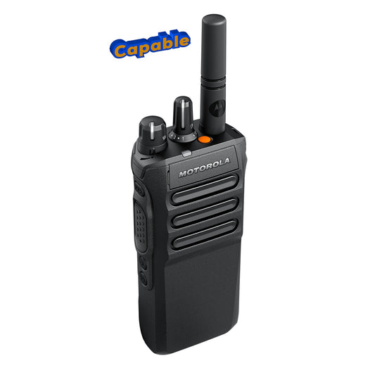 Motorola R7 MOTOTRBO™ Capable UHF1 UHF2 400-527 Mhz 64CH DMR 4W Radio digital NKP El Poder de Ser Escuchado Precio +iva
