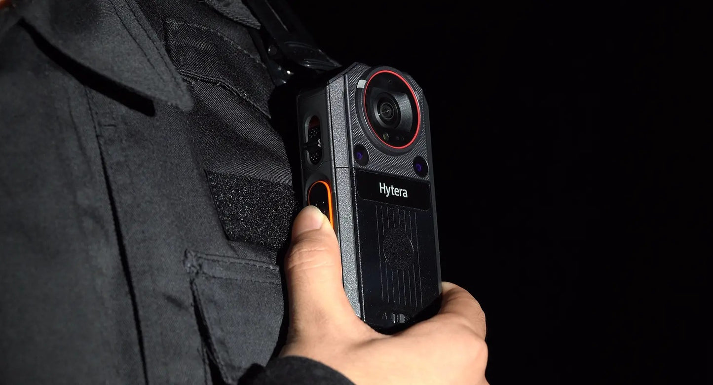 Hytera SC780 Bodycam 4G LTE y Radio PoC ptt sobre celular ideal para nueva ley de seguridad 21659 sobre guardias y vigilantes matriz de riesgo medio alto Precio + iva