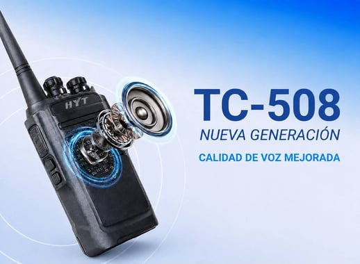 HYT TC508 UHF 400-470 MHz 48CH Analógico 4W Radio Analogica eficiente,capaz y resistente Precio + iva